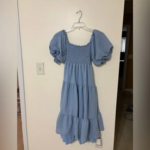 Altar'd State | Dresses | Alterd State Maxi Dress Light Blue Medium |  Poshmark
